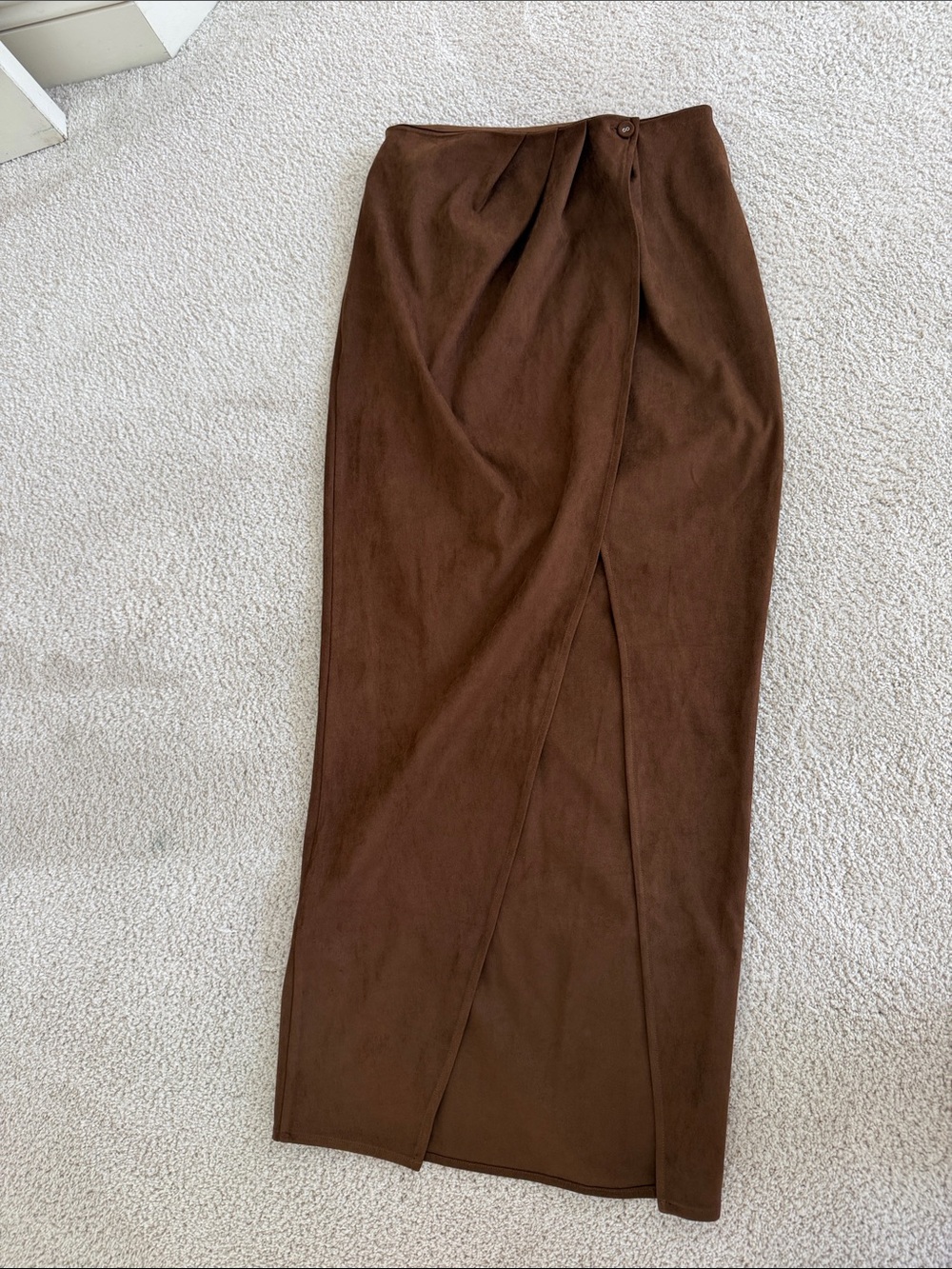Heartloom Chocolate Brown Maxi Wrap Skirt